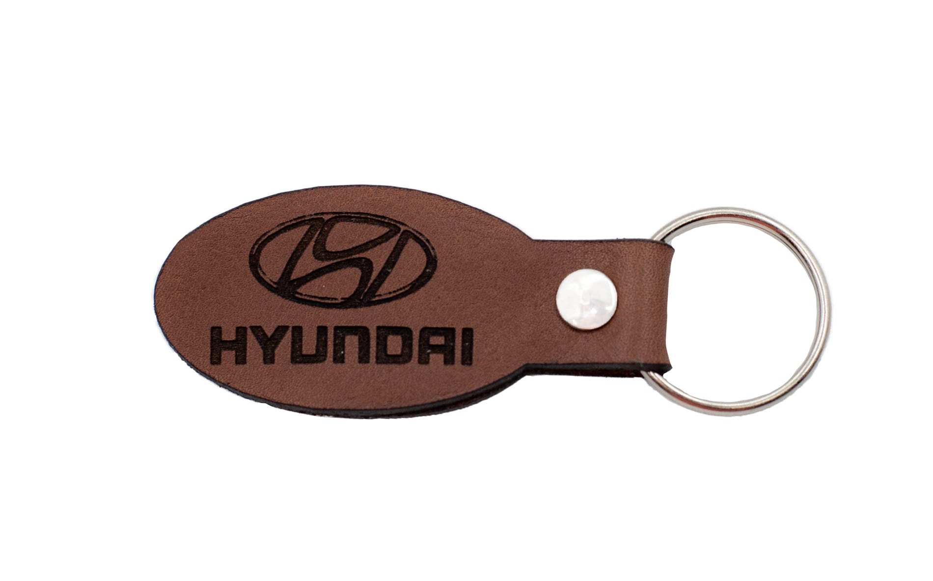 HYUNDAI OVAL TAN KEYHOLDER - default