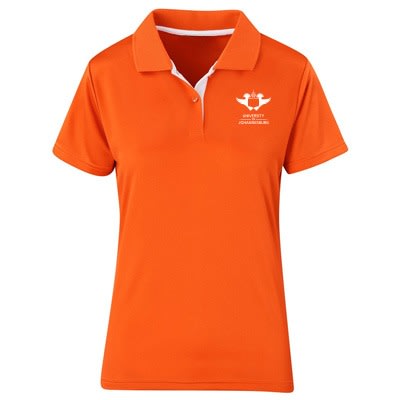 UJ LADIES TOURNAMENT GOLF SHIRT - ORANGE - default
