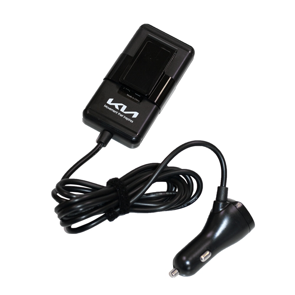 KIA CAR CHARGER WITH USB HUB - FLUORESCENT VIOLET