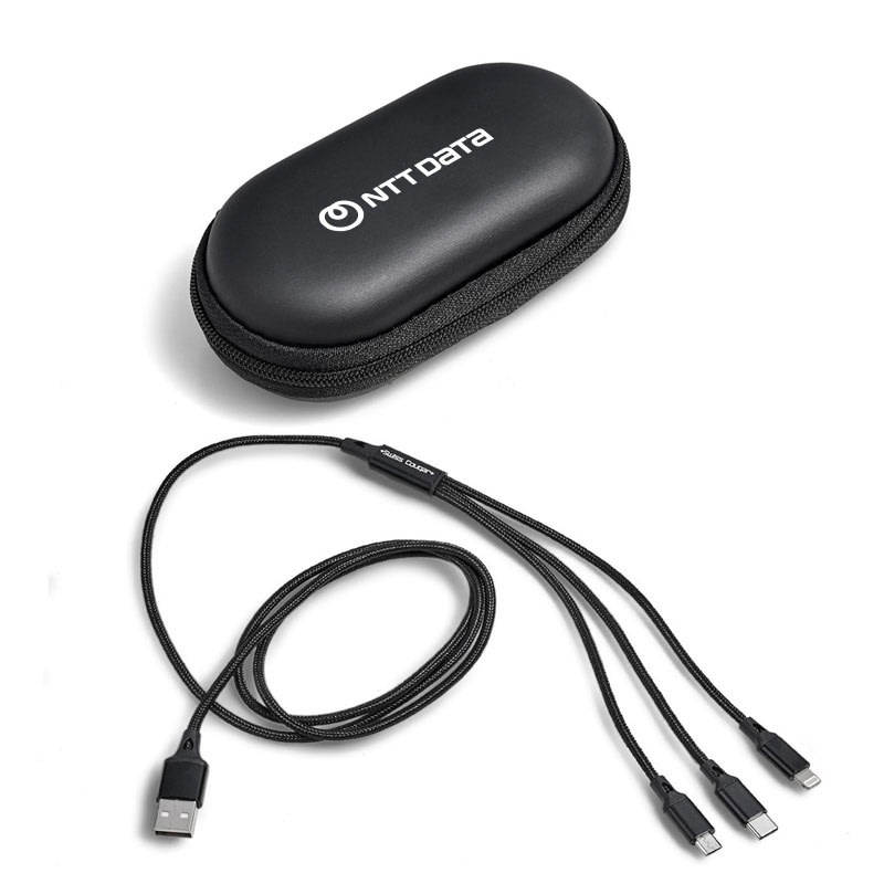 NTT TRI-CABLE IN EVA CASE BLACK - default