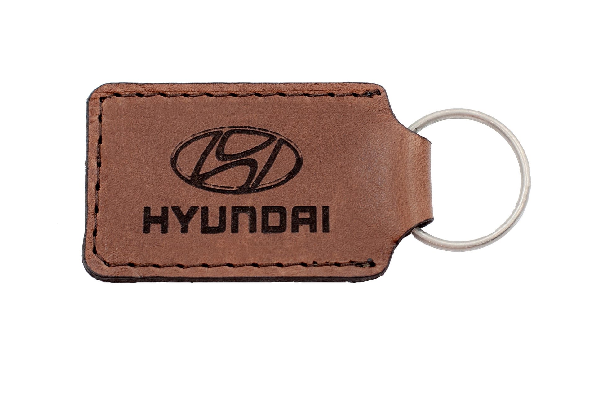 HYUNDAI SADDLE STITCH TAN KEYHOLDER - default