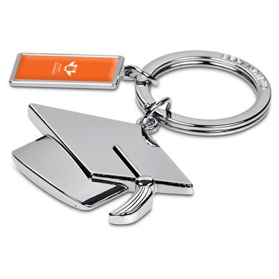 UJ GRADUATE BAG CHARM KEYHOLDER - SILVER - default
