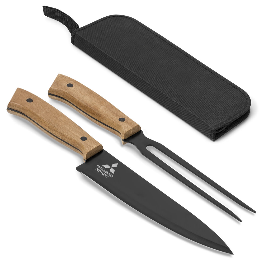 Mitsubishi | MITSUBISHI BUTCHER BLOCK CARVING SET