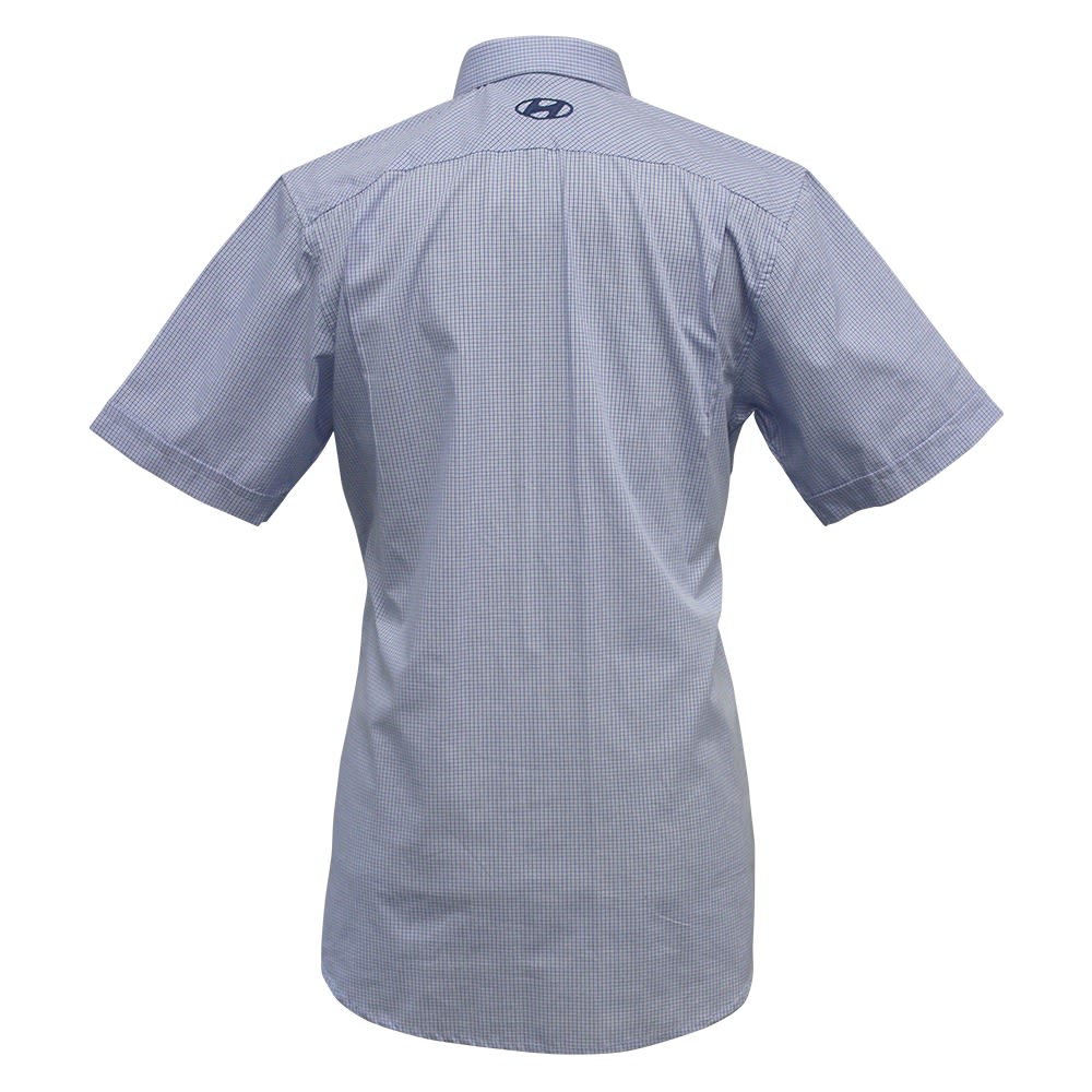 HYUNDAI LADIES SHORT SLEEVE MICRO CHECK SHIRT - default