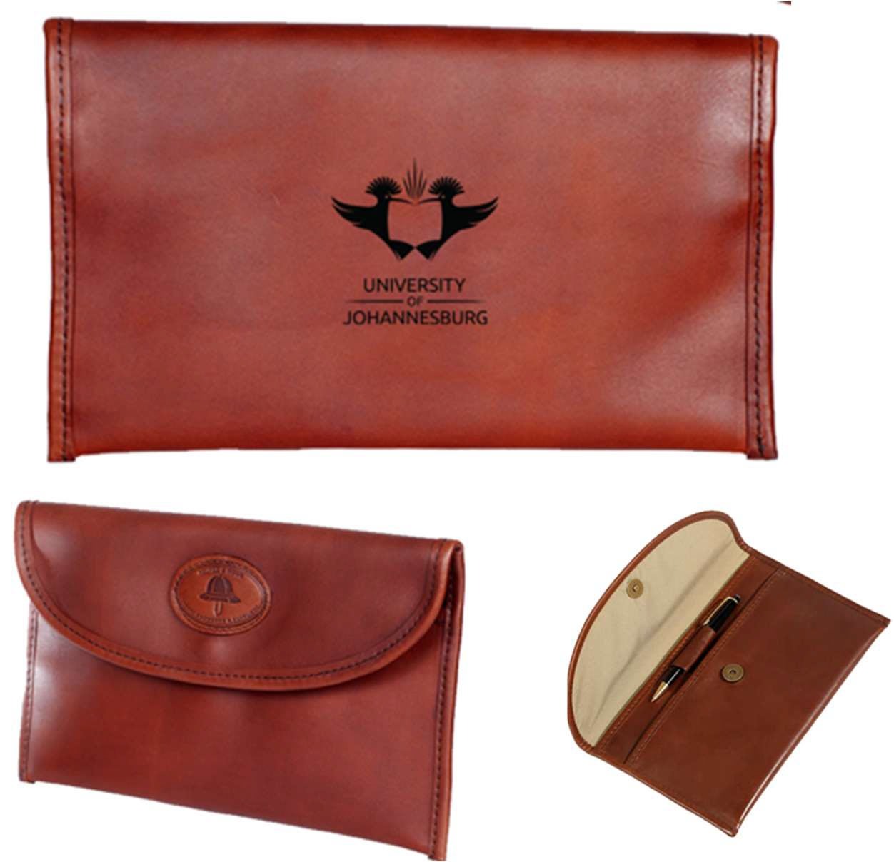 UJ LEATHER TRAVEL WALLET - BROWN - default