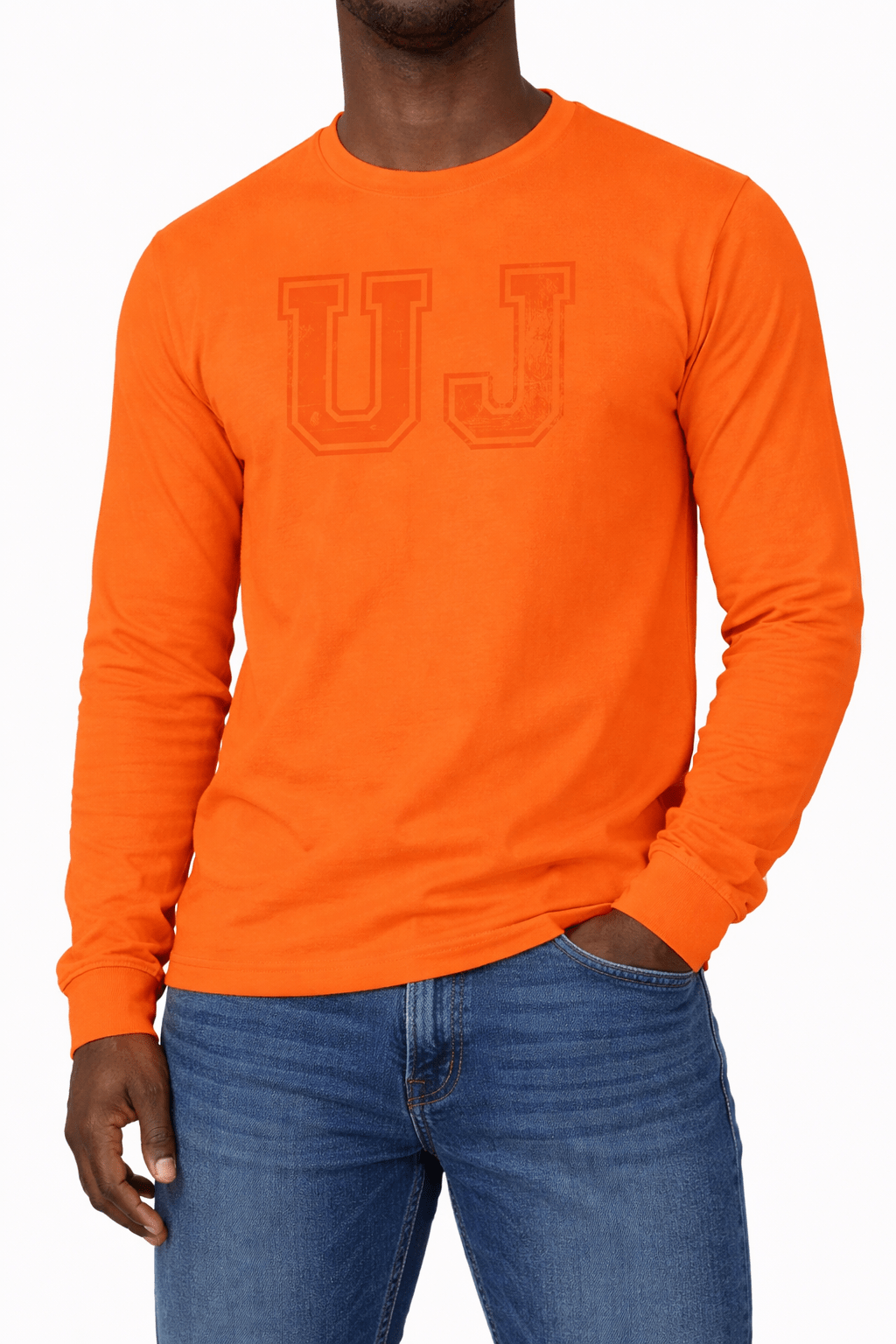 UJ VARSITY UNISEX LONG SLEEVE PORTLAND T-SHIRT - ORANGE - default