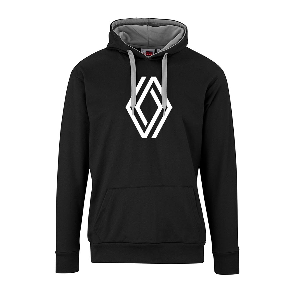 RENAULT CARS SOLO HOODED SWEATER MENS (BLACK/GREY) - default