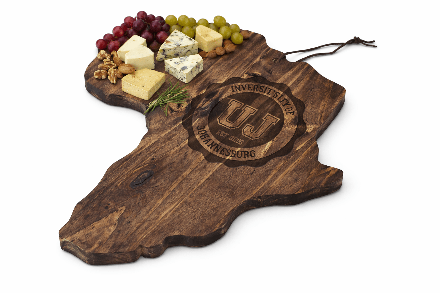 UJ AFRICAN SHAPED WOODEN SERVING BOARD - BROWN - default