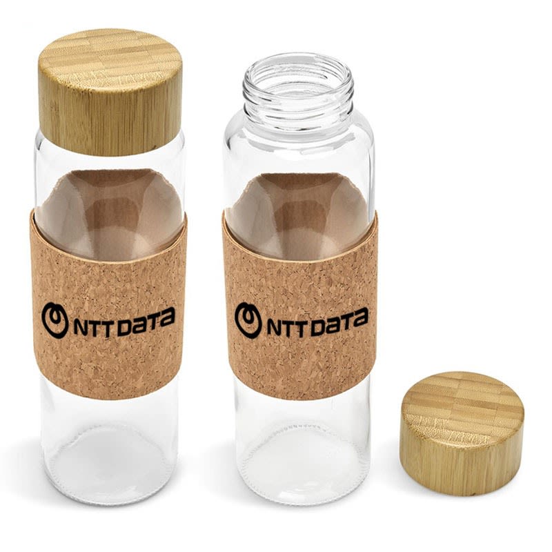 NTT KOOSHTY BAMBOOST GLASS WATER BOTTLE - default