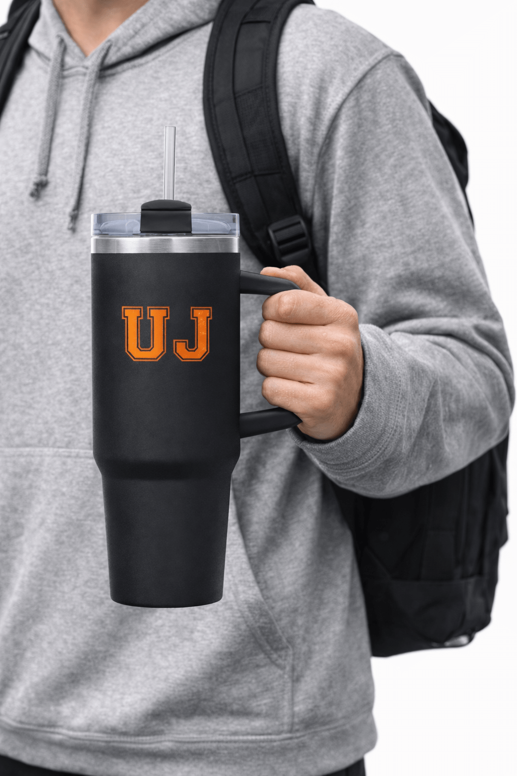 UJ VARSITY STAINLESS STEEL VACUUM MUG - CHARCOAL - default
