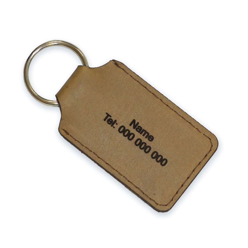 HYUNDAI SADDLE STICH CUSTOMISED LEATHER KEYRING MOQ 50 - default