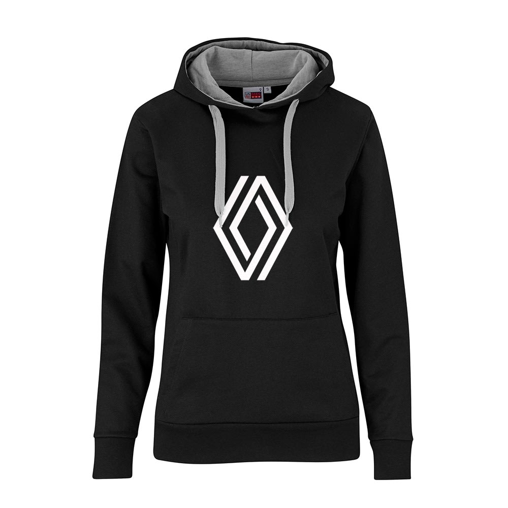 RENAULT CARS SOLO HOODED SWEATER LADIES (BLACK/GREY) - default