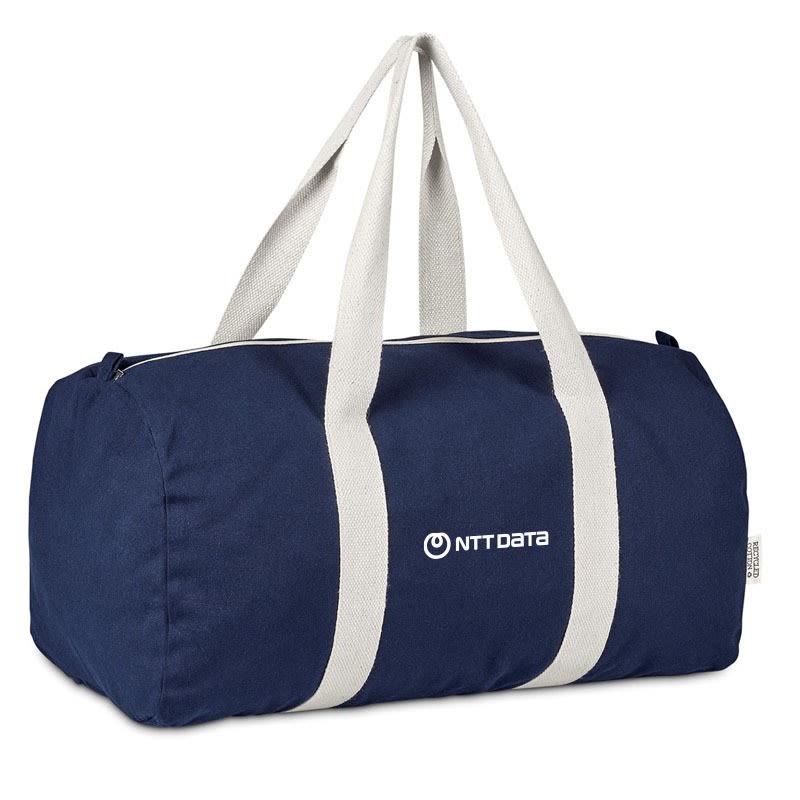 NTT SUPOTSU RECYCLED CANVAS SPORTS BAG NAVY - default