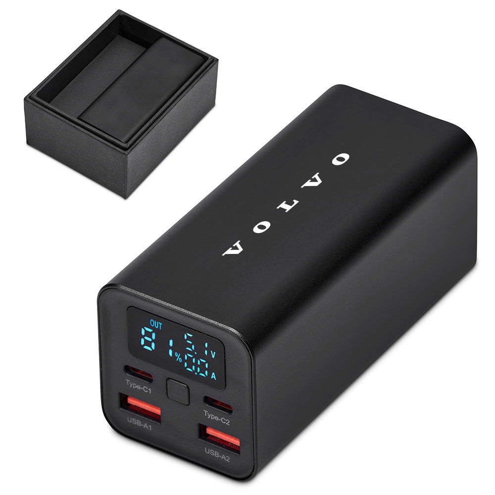 Volvo Alex Varga Karova Fast Charge PD 65W Powerbank -  20,000mAh - Black