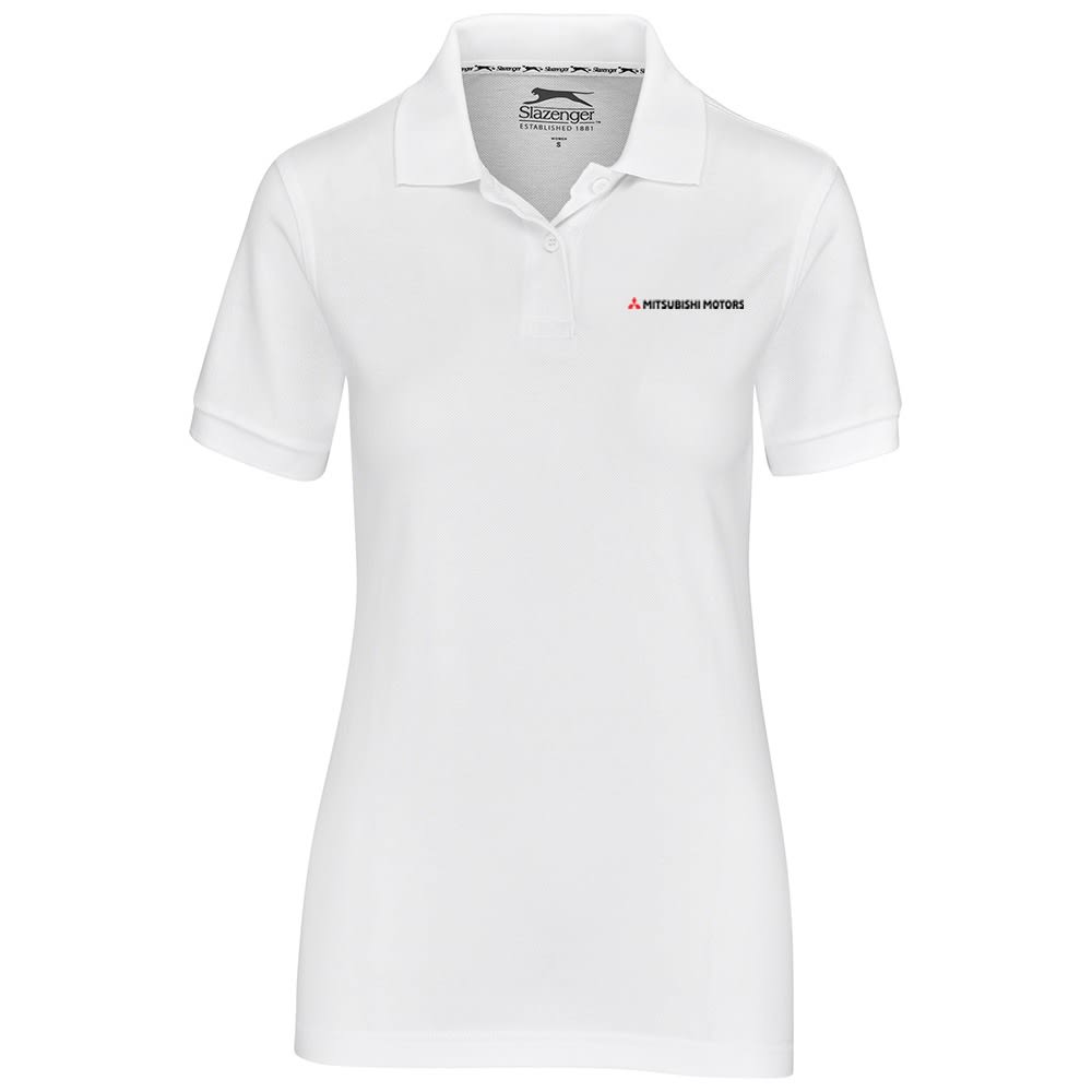 MITSUBISHI CREST GOLF SHIRT LADIES WHITE - default
