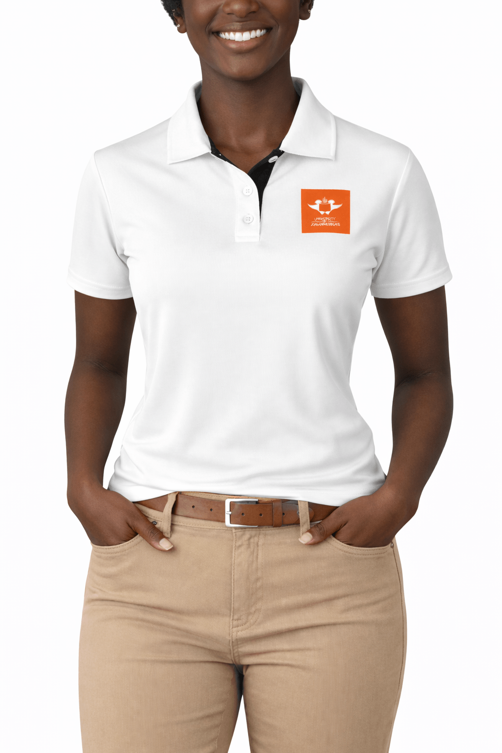 UJ LADIES TOURNAMENT GOLF SHIRT - WHITE - default