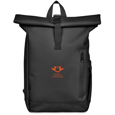 UJ WATERPROOF LAPTOP BACKPACK BLACK - default
