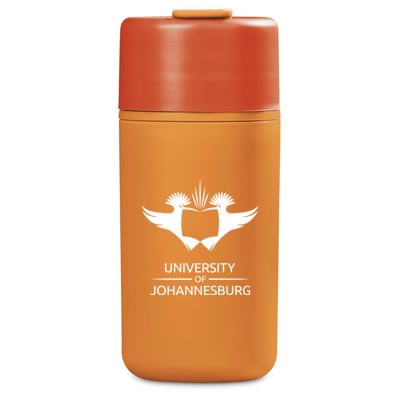 UJ PLASTIC DOUBLE-WALL TUMBLER - 500ML - ORANGE - default