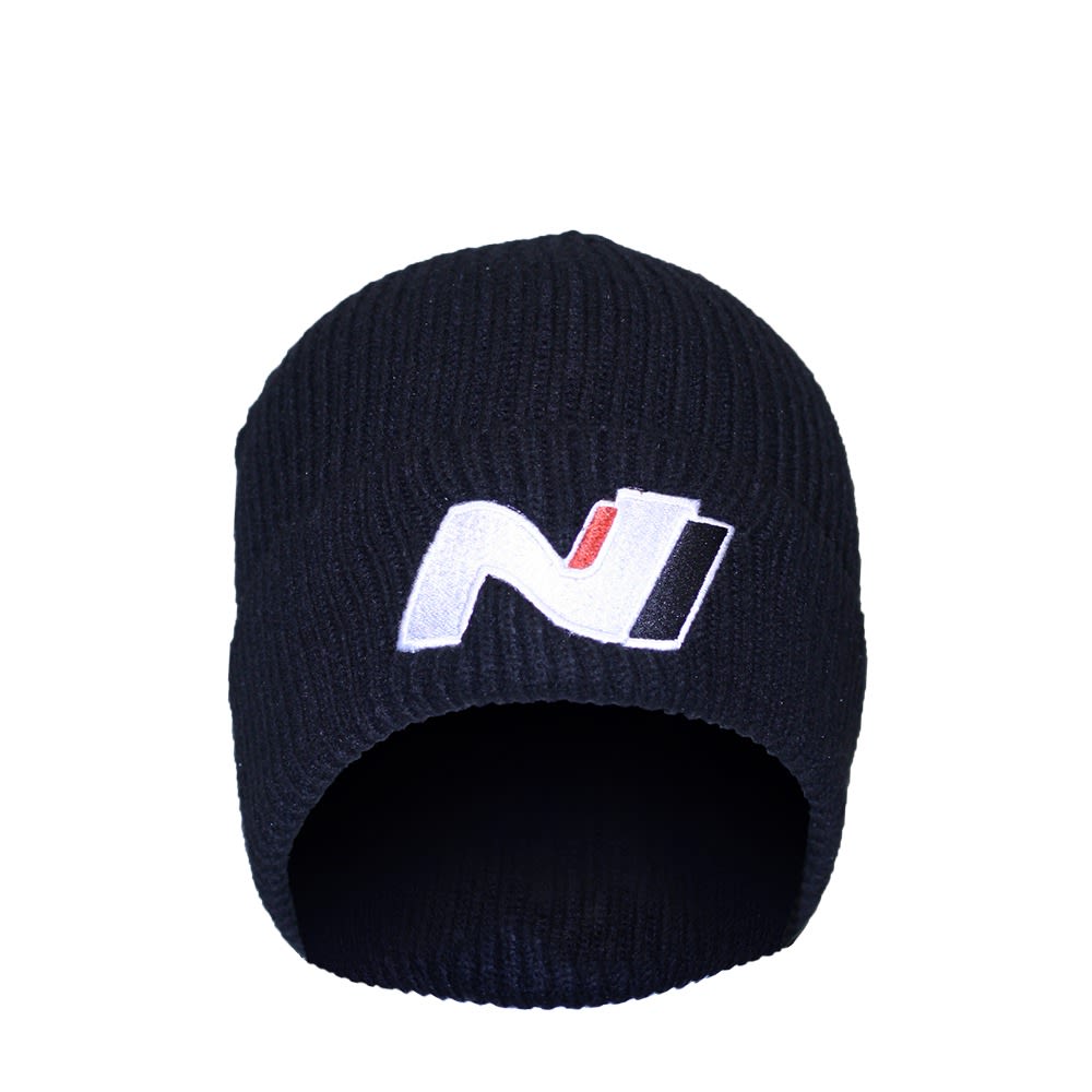 HYUNDAI N-SERIES FEATHER TOUCH CUFFED BLACK BEANIE - default