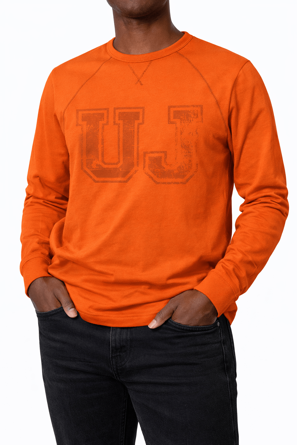 UJ RAGLAN LONG SLEEVE T-SHIRT UNISEX ORANGE - default