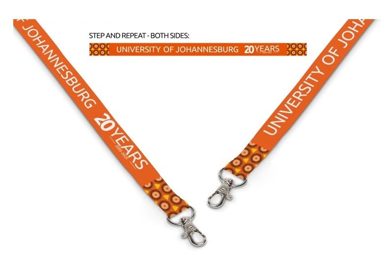 UJ 20 YEARS DOUBLE SIDED SUBLIMATION PETERSHAM LANYARD - default