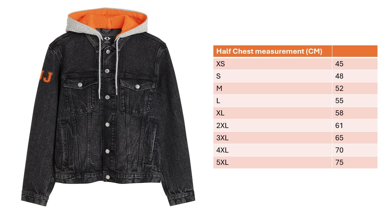 UJ HOODED DENIM JACKET UNISEX - default