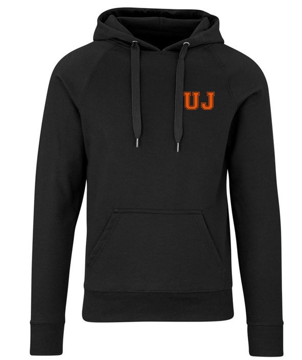 UJ VARSITY UNISEX HEAVYWEIGHT HOODED SWEATER - BLACK - default