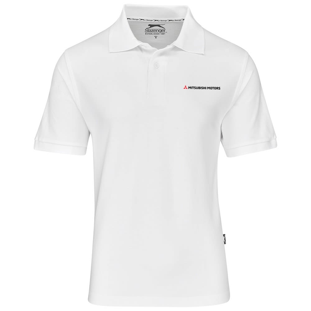 MITSUBISHI CREST GOLF SHIRT MENS WHITE - default