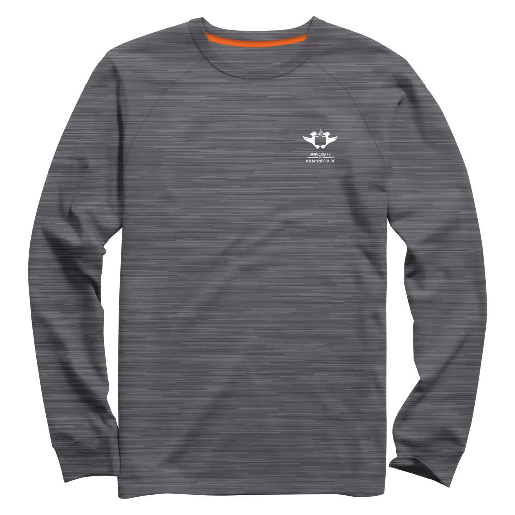 UJ RAGLAN LONG SLEEVE T-SHIRT UNISEX GREY MELANGE - default