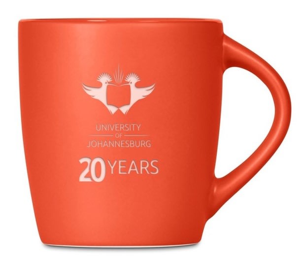 UJ @20 CERAMIC COFFEE MUG - ORANGE - default