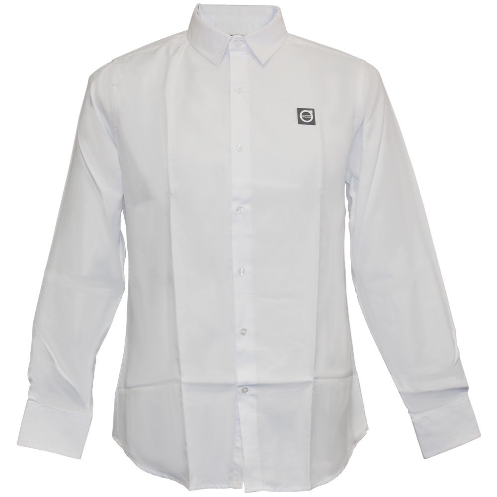 Volvo Mens White L/S Shirt - White