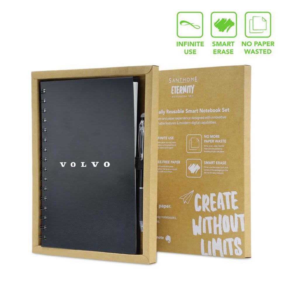Volvo Santhome Eternity Re-Usable Notebook & Pen  - default