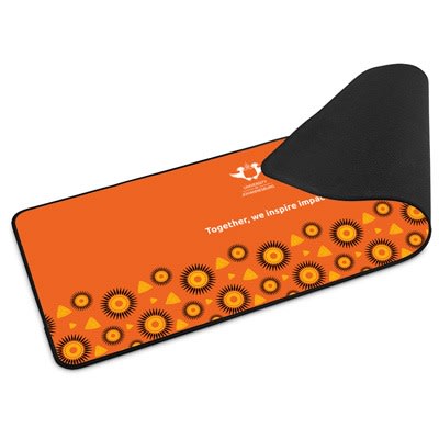 UJ PATTERN DESK MAT 78CM X 30CM - ORANGE - default