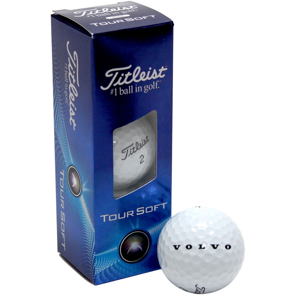 Volvo Titleist Tour Soft Golf Balls (3'S) - White