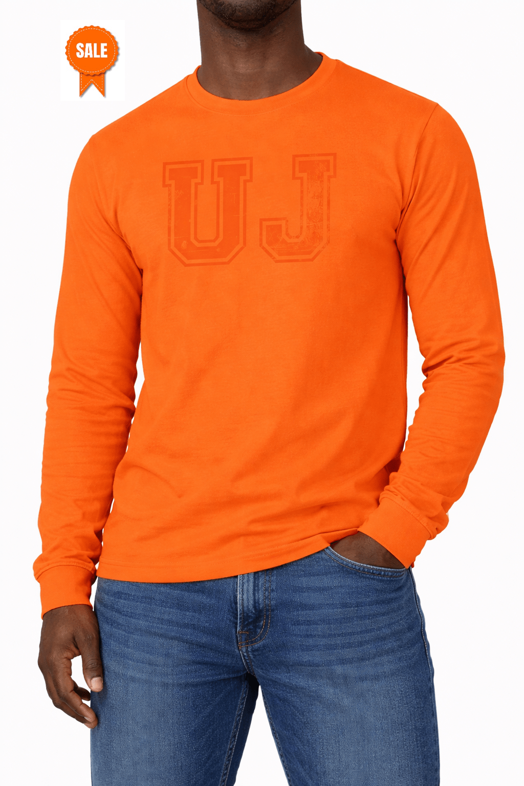 UJ VARSITY UNISEX LONG SLEEVE PORTLAND T-SHIRT - ORANGE - default