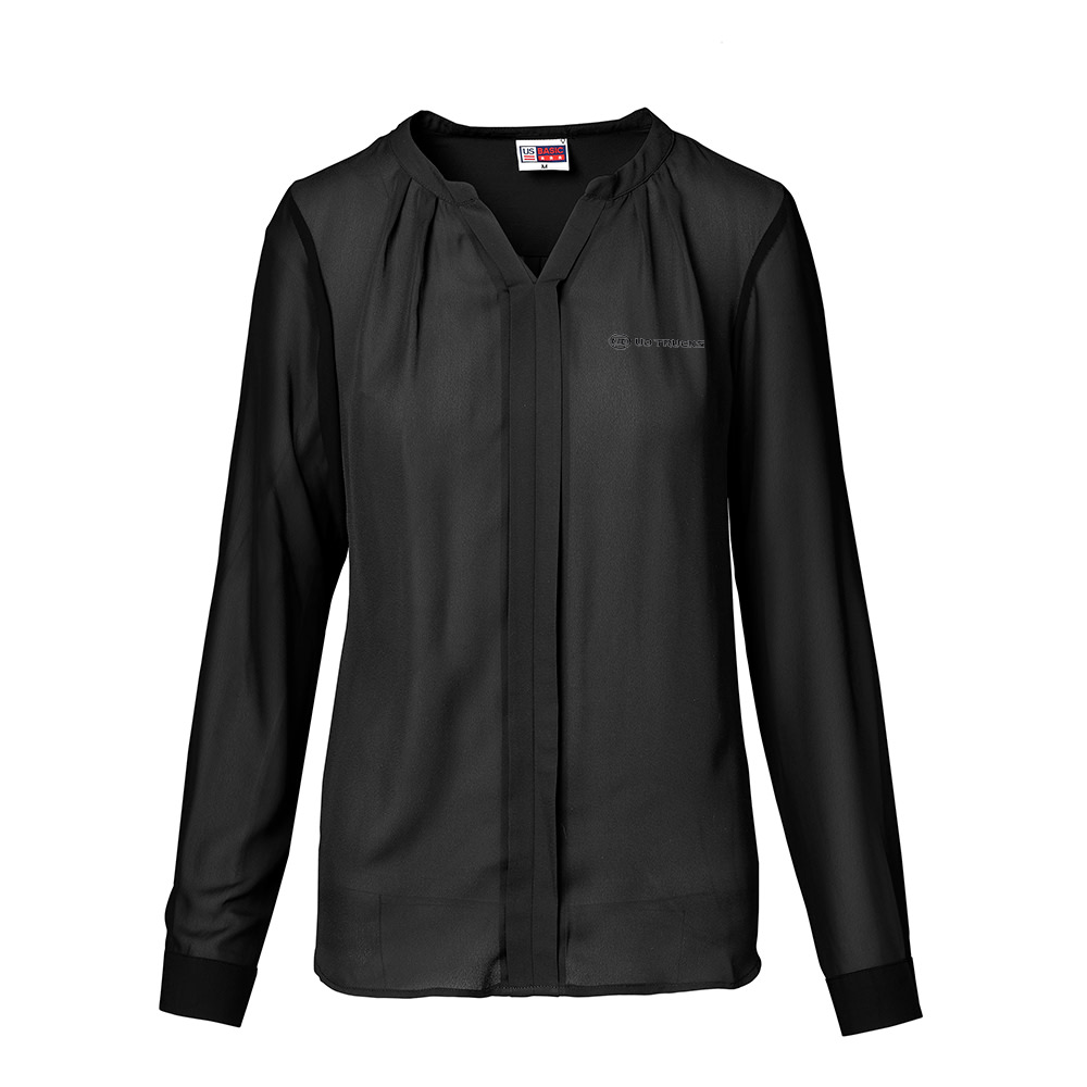 UD TRUCKS LADIES LONG SLEEVE BLACK  ZENOBIA BLOUSE - default