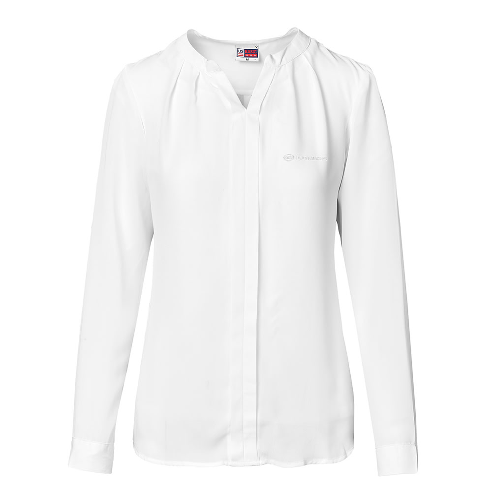 UD TRUCKS LADIES LONG SLEEVE WHITE ZENOBIA BLOUSE - default