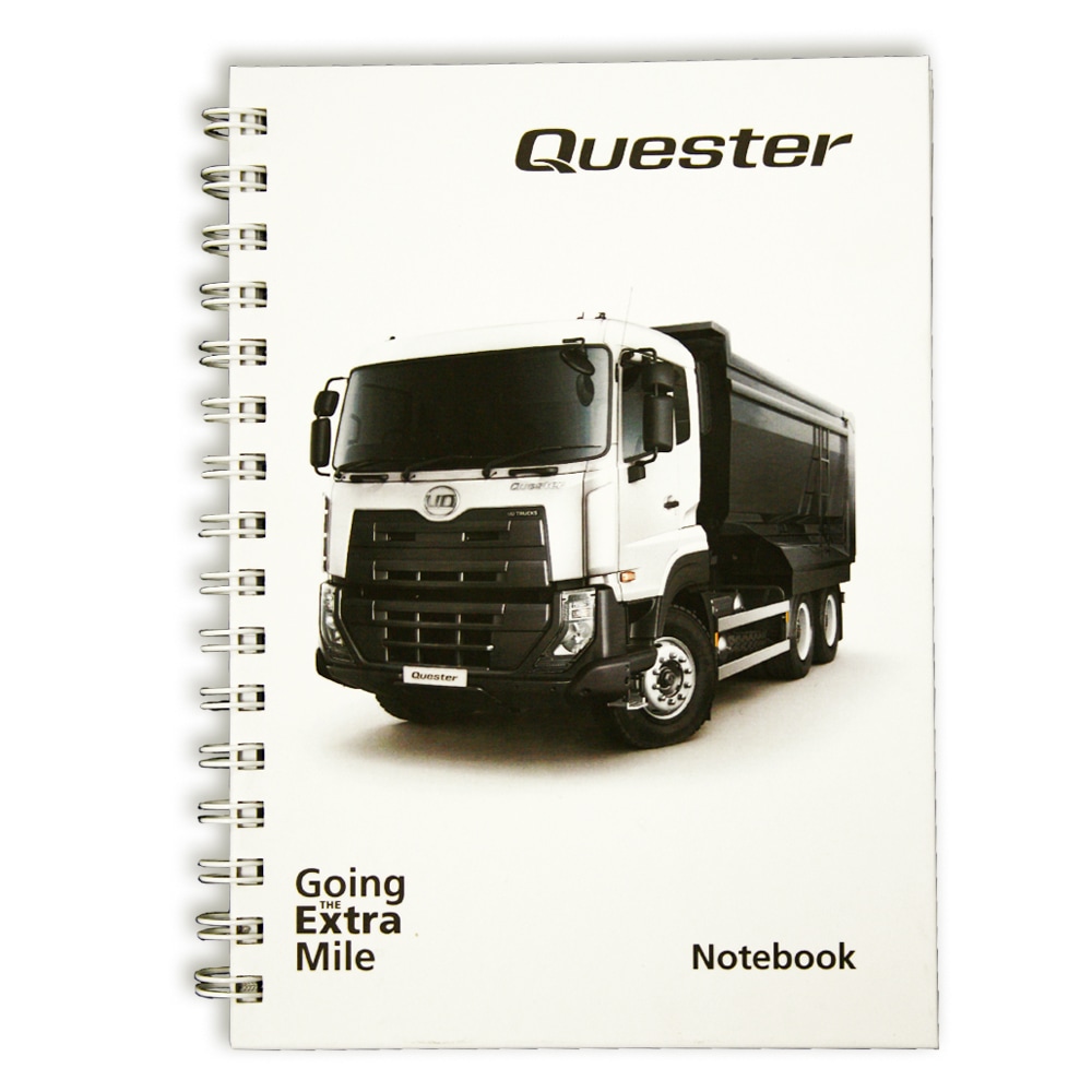 QUESTER A5 HARD COVER WIROBOUND NOTEBOOK - default