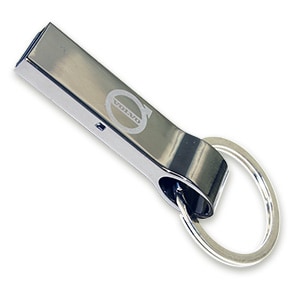 Volvo  8GB Silver Chrome Ellipse  USB (8GB-BCH) - default