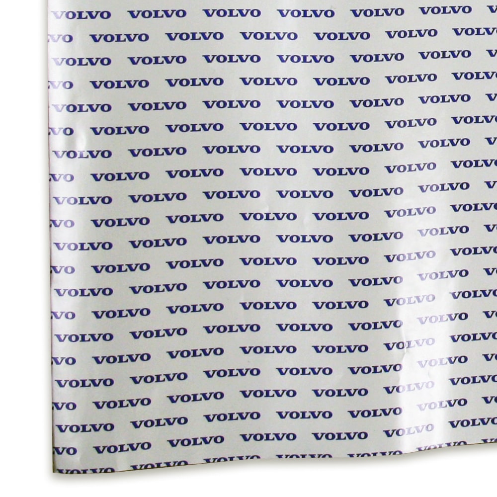 Volvo Gift Wrap: Silver with Blue Logo (700mm X 500mm) - default