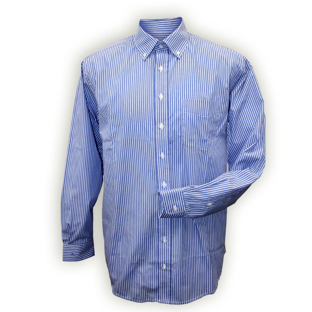 Unbranded Men's L/S Blue Stripe Shirt | Volvo