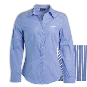 Volvo Ladies Sky/White L/S Shirt  - default
