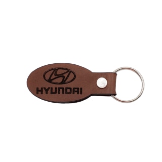 HYUNDAI OVAL TAN KEYHOLDER 