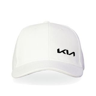 KIA 6 PANEL WHITE CAP (V6009)