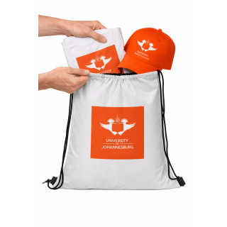 UJ DAILY 190T DRAWSTRING BAG - WHITE