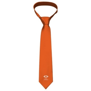 UJ SATIN TIE - ORANGE