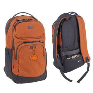 UJ CELLINI EXPLORER PRO LARGE BUSINESS BACKPACK WITH SHOCKPROOF POCKET RUST - ORANGE