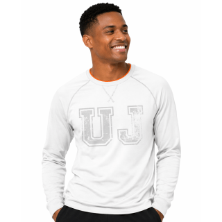 UJ RAGLAN LONG SLEEVE T-SHIRT UNISEX WHITE