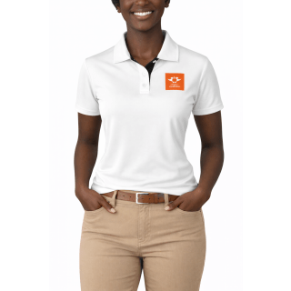 UJ LADIES TOURNAMENT GOLF SHIRT - WHITE