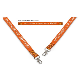 UJ 20 YEARS DOUBLE SIDED SUBLIMATION PETERSHAM LANYARD